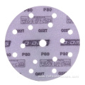 Purple Film Hook And Loop Wood Sandpaper Disc